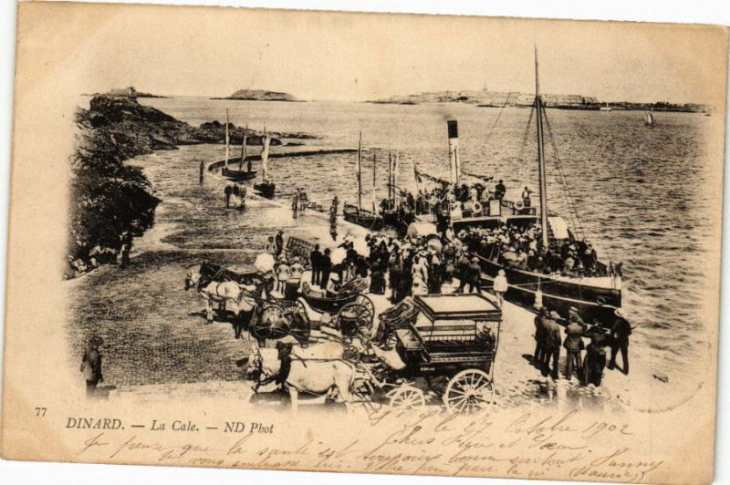 Carte postale ancienne Dinard-La Cale à Dinard
