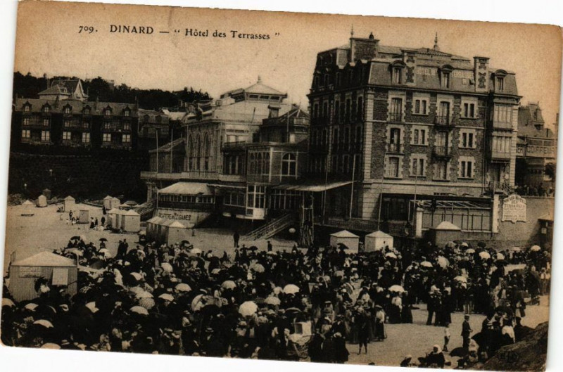 Carte postale ancienne Dinard-Hotel des Terrasses à Dinard