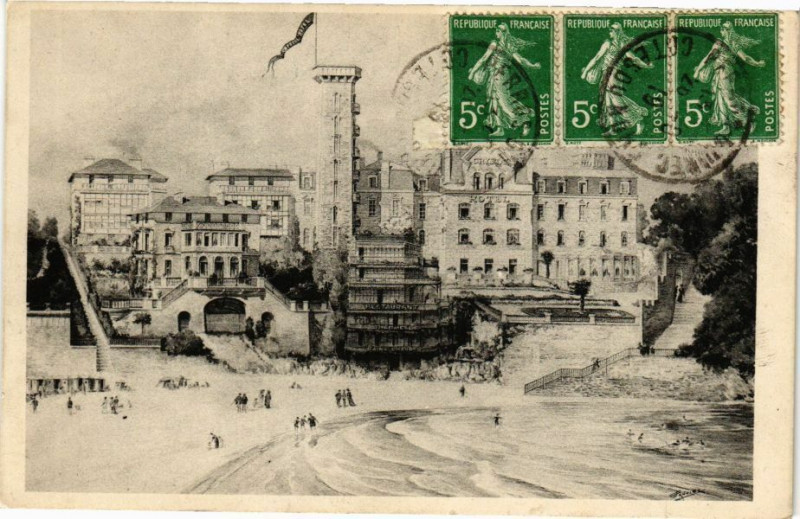 Carte postale ancienne Dinard-Crystal Hotel à Dinard