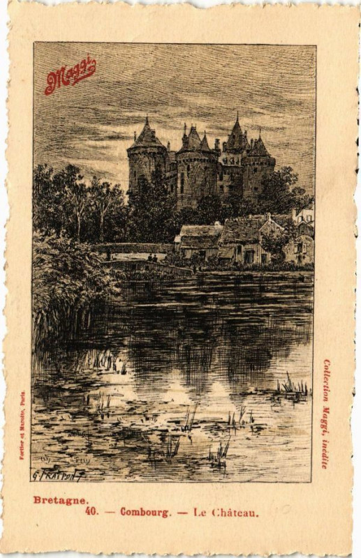 Carte postale ancienne Combourg-Le Chateau à Combourg