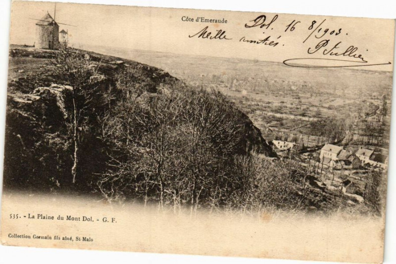Carte postale ancienne La Plaine du Mont Dol- à Mont-Dol