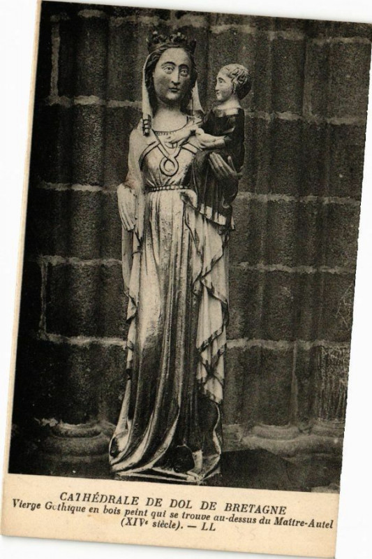 Carte postale ancienne Cathédrale de Dol-de-Bretagne à Dol-de-Bretagne