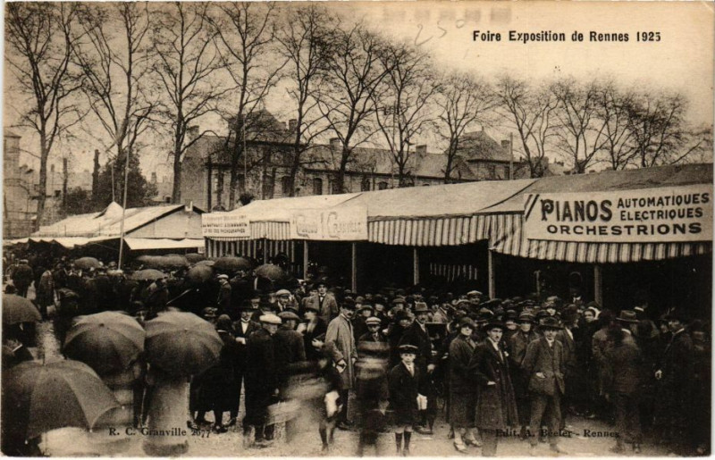 Carte postale ancienne Foire Exposition de Rennes 1925 à Rennes