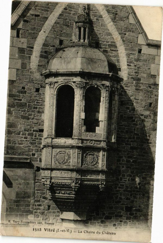Carte postale ancienne Vitre (I.-et-V.) - La Chaire du Chateau à Vitré