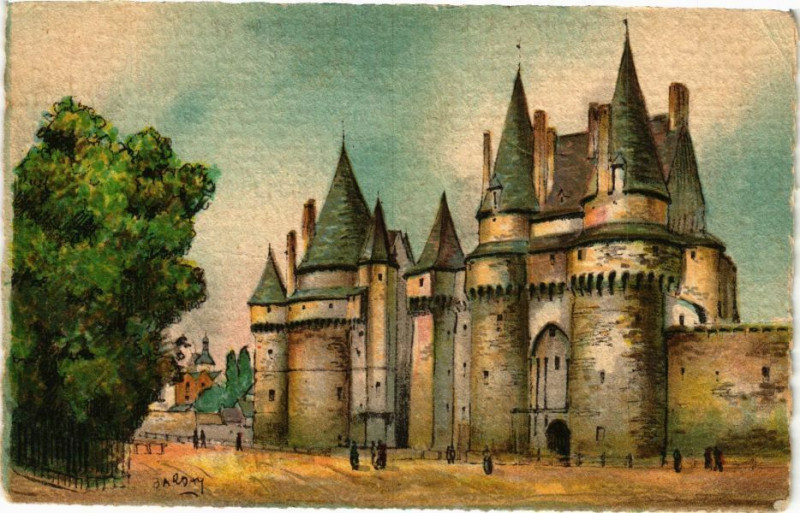 Carte postale ancienne Vitre - Le Chateau à Vitré