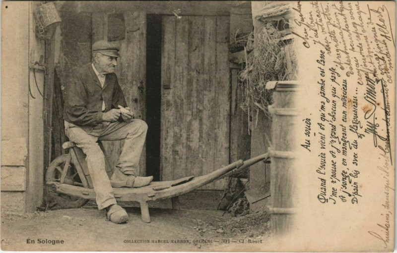 Carte postale ancienne En Sologne Type