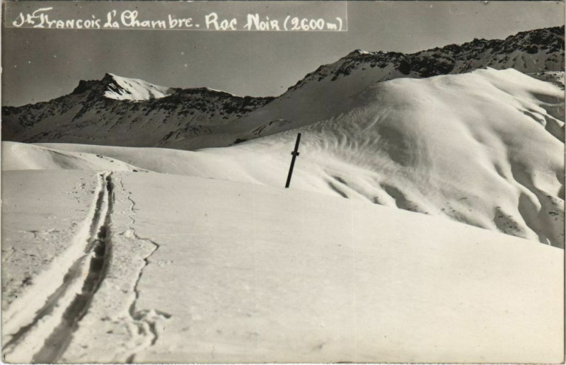 Carte postale ancienne Saint-Francois-Longchamp Saint-Francois-la-Chambre - Roc Noir à La Chambre