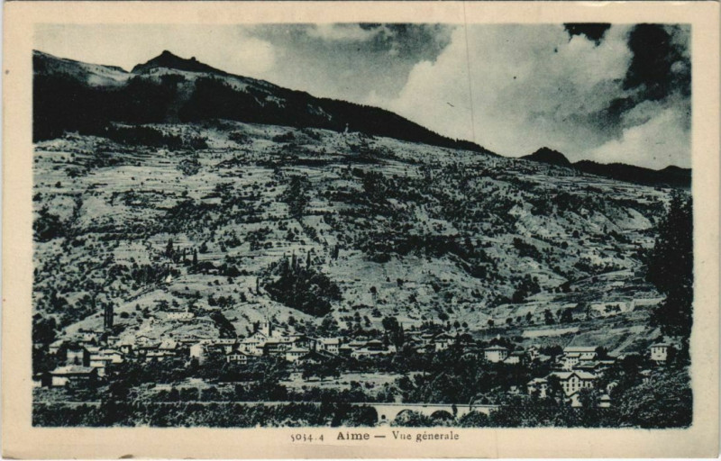 Carte postale ancienne Aime Vue Generale