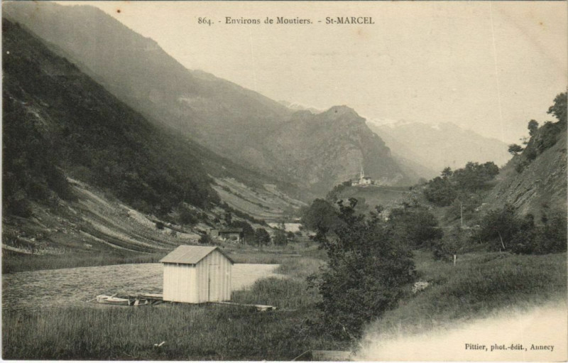 Carte postale ancienne Saint-Marcel Vue Panoramique à Saint-Marcel