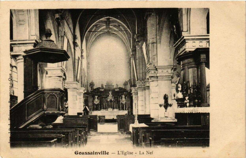 Carte postale ancienne Goussainville - Eglise La Nef à Goussainville