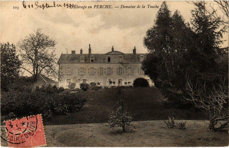 Carte postale ancienne L'Elevage en Perche - Domaine de la Touche