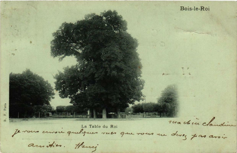 Carte postale ancienne Bois-le-Roi - La Table du Roi