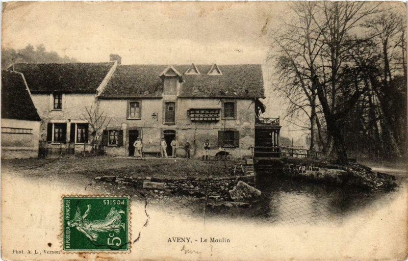 Carte postale ancienne Aveny - Le Moulin