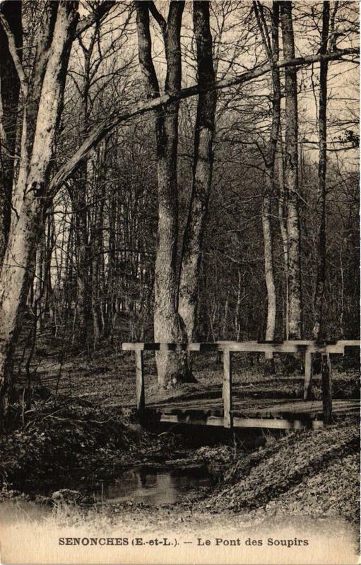 Carte postale ancienne Senonches - Le Pont des Soupirs à Senonches
