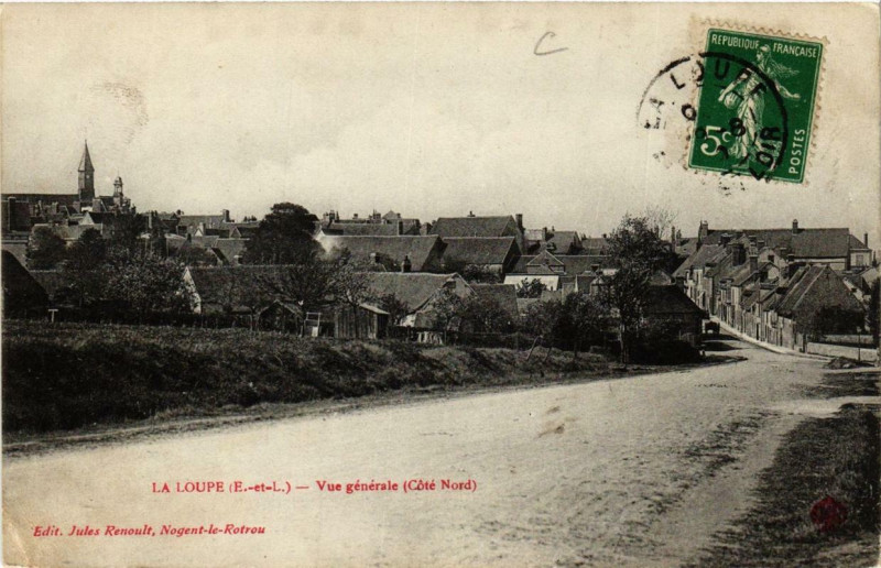 Carte postale ancienne La Loupe - Vue générale à La Loupe