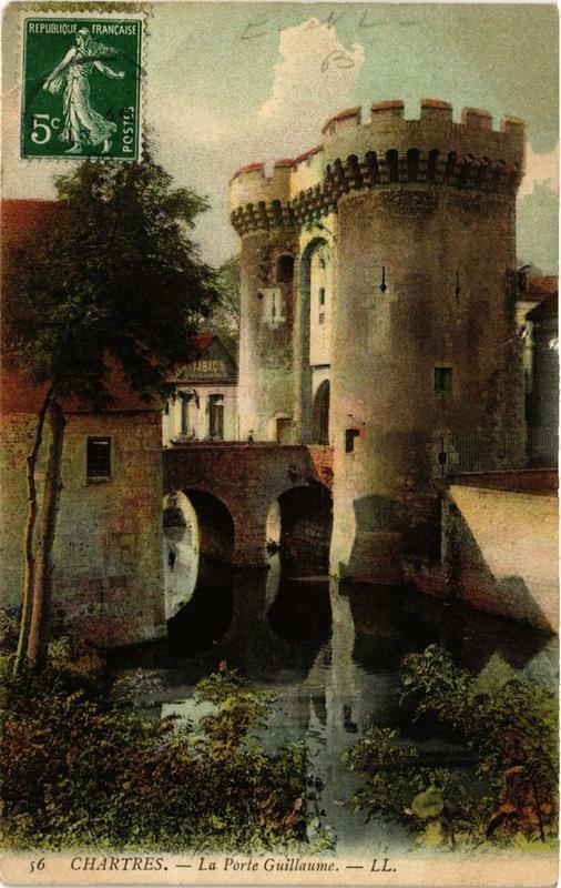 Carte postale ancienne Chartres - La Porte Guillaume à Chartres