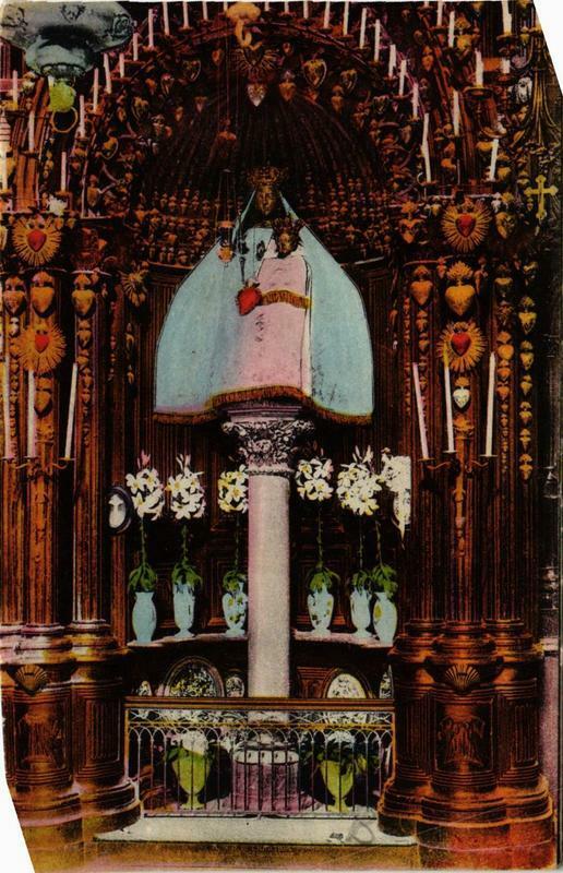 Carte postale ancienne Chartres - La Cathédrale. La Vierge du Pilier à Chartres