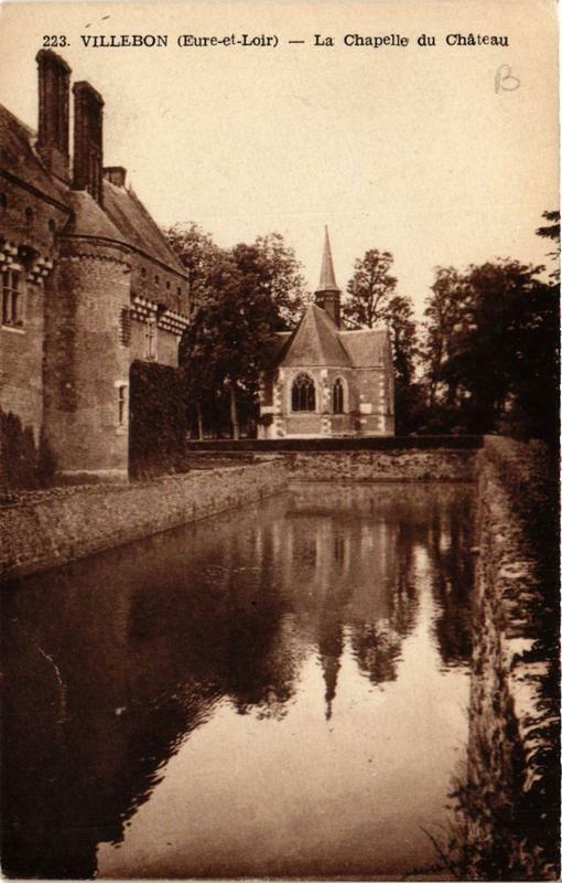 Carte postale ancienne Villebon - La Chapelle du Chateau à Villebon