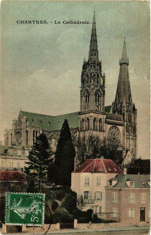 Carte postale ancienne Chartres - La Cathédrale à Chartres