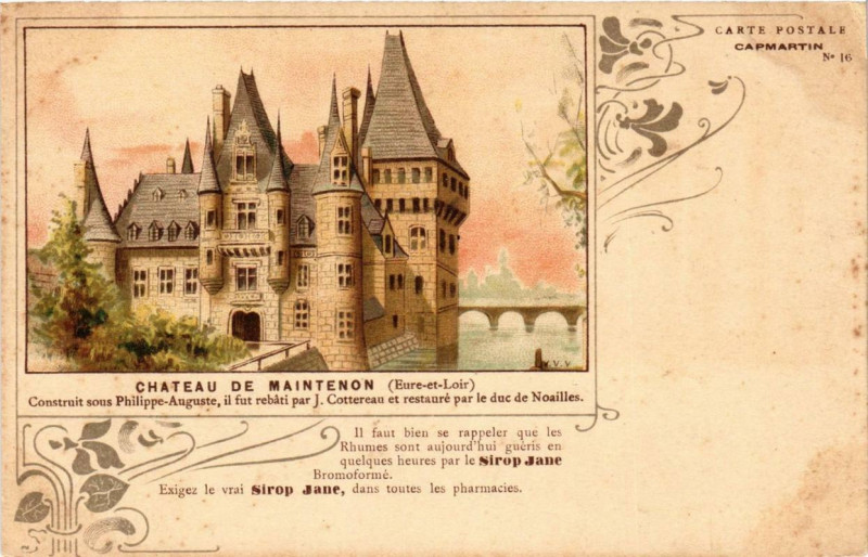 Carte postale ancienne Chateau de Maintenon à Maintenon
