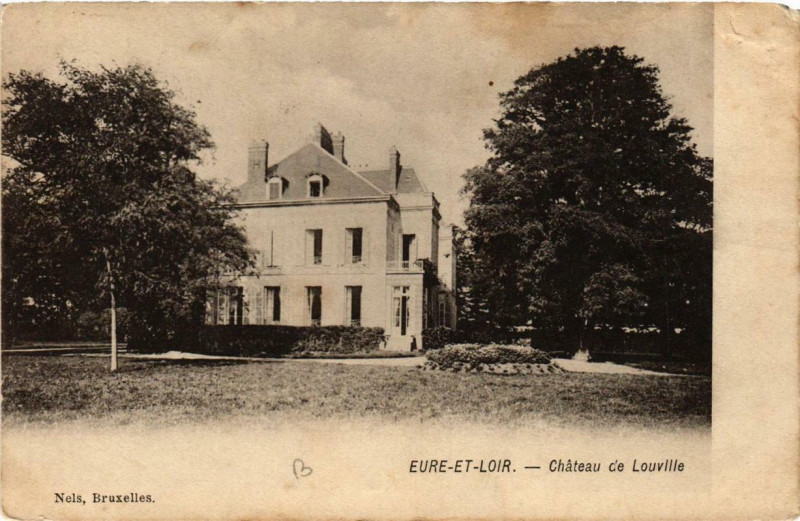Carte postale ancienne Eure et Loir - Chateau de Louville