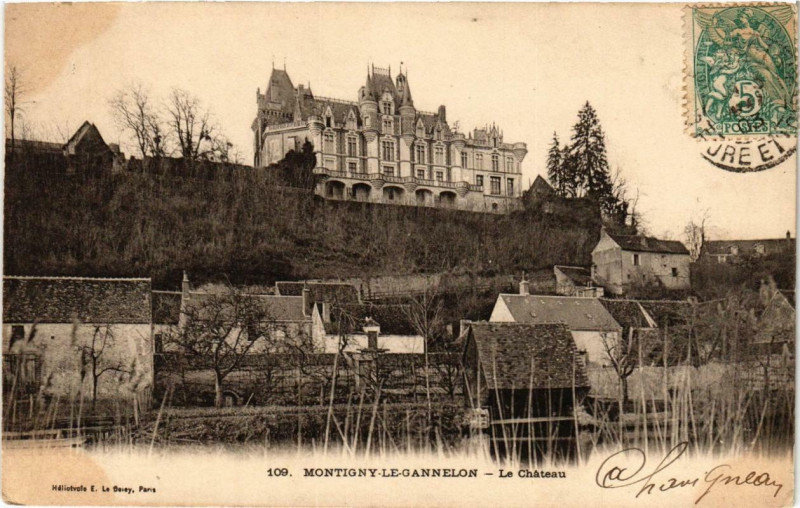 Carte postale ancienne Montigny-le-Gannelon - Le Chateau