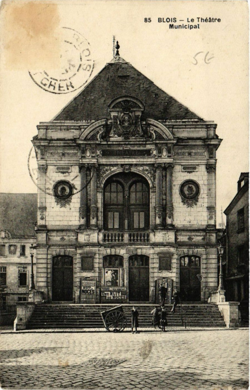 Carte postale ancienne Blois - Le Theatre Municipal à Blois