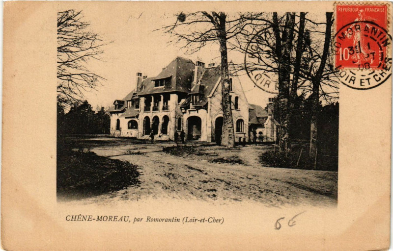 Carte postale ancienne Chene-Moreau par Romorantin