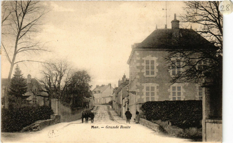 Carte postale ancienne Mer - Grande Route à Mer