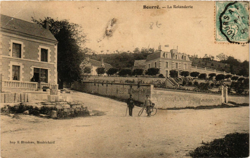 Carte postale ancienne Bourre - La Rolanderie