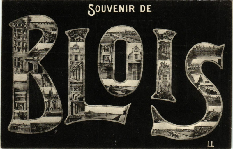 Carte postale ancienne Souvenir de Blois à Blois