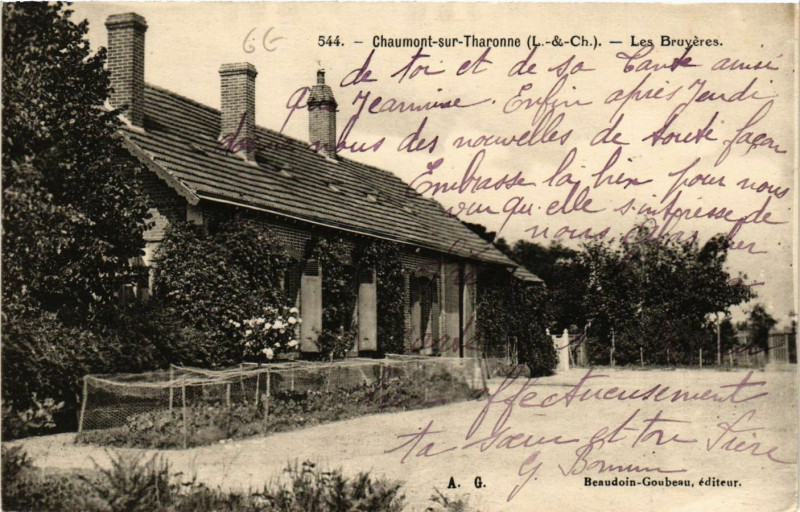 Carte postale ancienne Chaumont-sur-Tharonne - Les Bruveres à Chaumont-sur-Tharonne