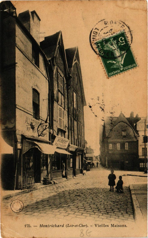 Carte postale ancienne Montrichard - Vieilles Maisons