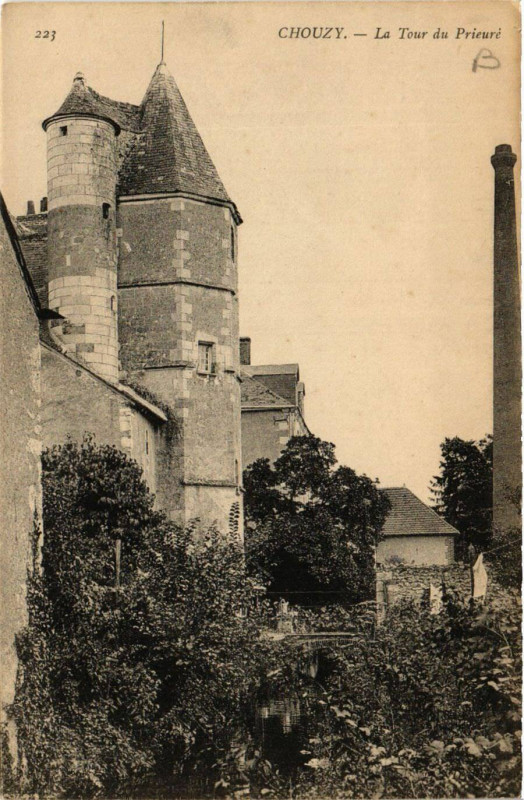 Carte postale ancienne Chouzy - La Tour du Prieure