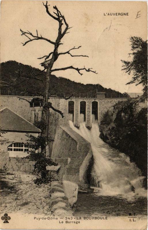 Carte postale ancienne La Bourboule Le Barrage à La Bourboule
