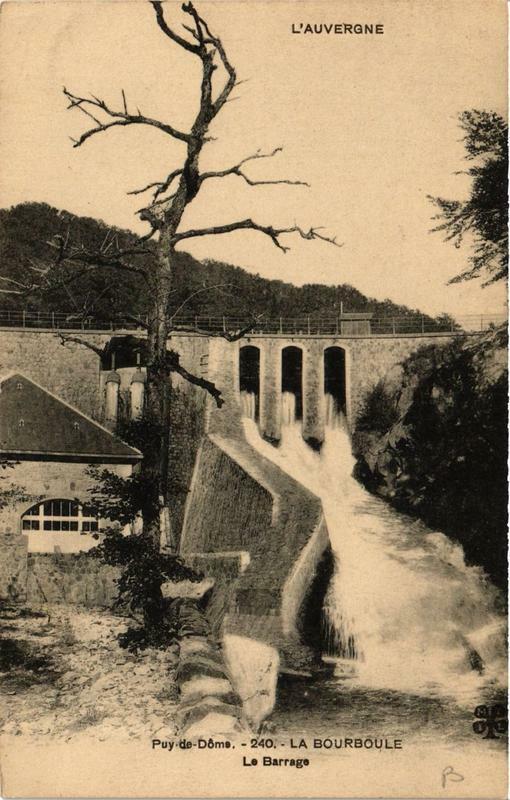 Carte postale ancienne La Bourboule Le Barrage à La Bourboule