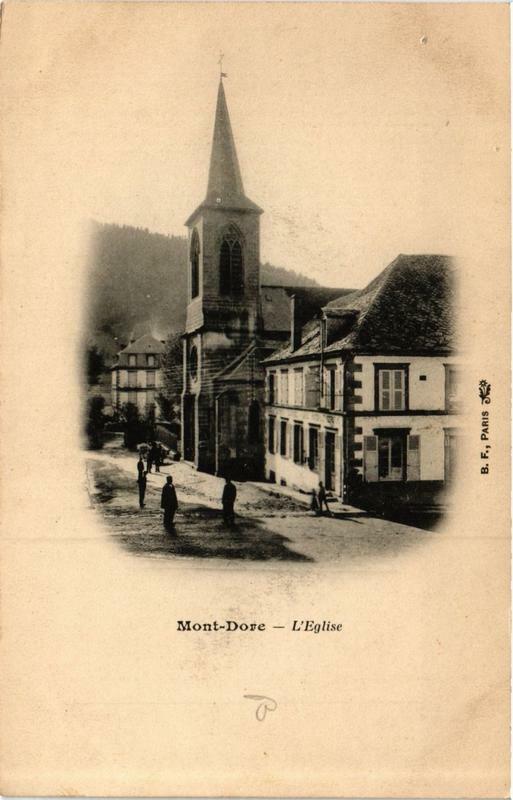 Carte postale ancienne Le Mont-Dore L'Eglise à Mont-Dore