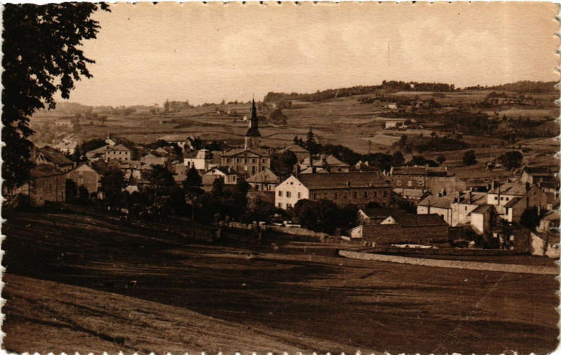 Carte postale ancienne La Belle France - Tence Station estivale-Vue générale à Tence