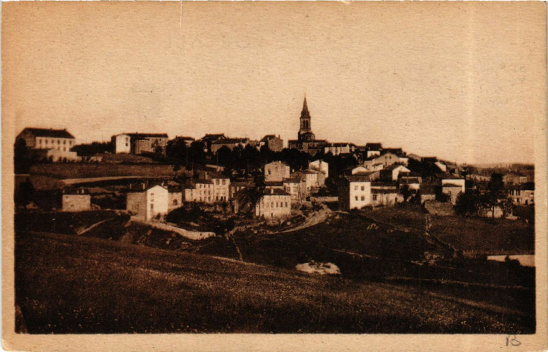 Carte postale ancienne Saint-Pal-de-Mons - Alt 855 m - Vue générale - Cote ouest à Saint-Pal-de-Mons