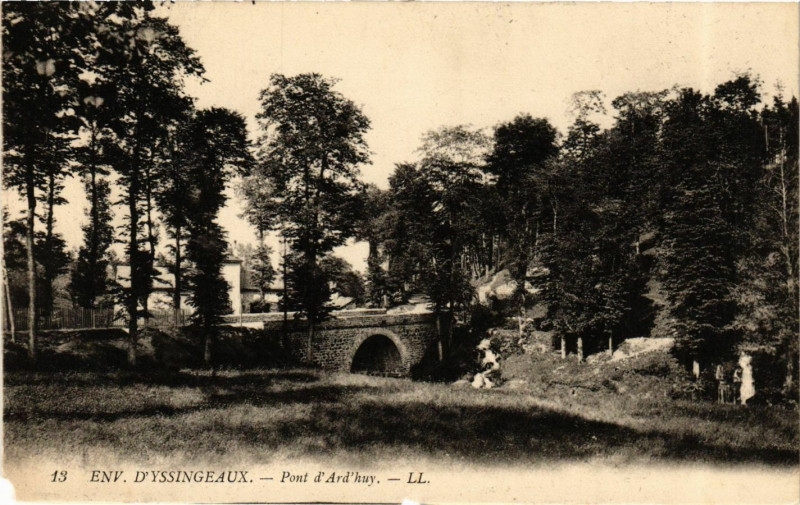Carte postale ancienne Env. d'Yssingeaux - Pont d'Ard'huy à Yssingeaux