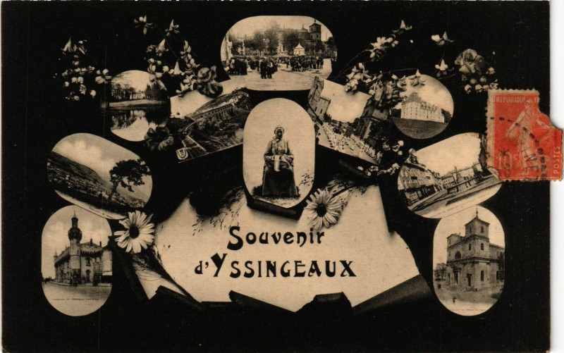 Carte postale ancienne Yssingeaux - Scenes - Souvenir de Yssingeaux à Yssingeaux