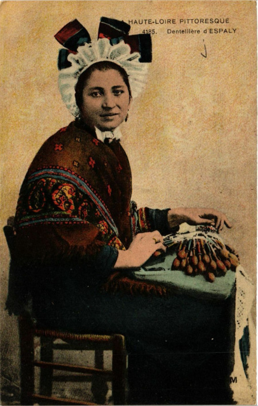 Carte postale ancienne Espaly - Denteillere d'Espaly - Folklore
