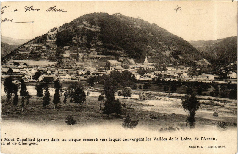 Carte postale ancienne Mont Capallard - Vue