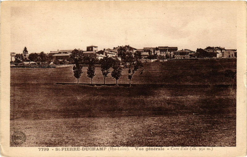Carte postale ancienne Saint-Pierre-Duchamp - Vue générale