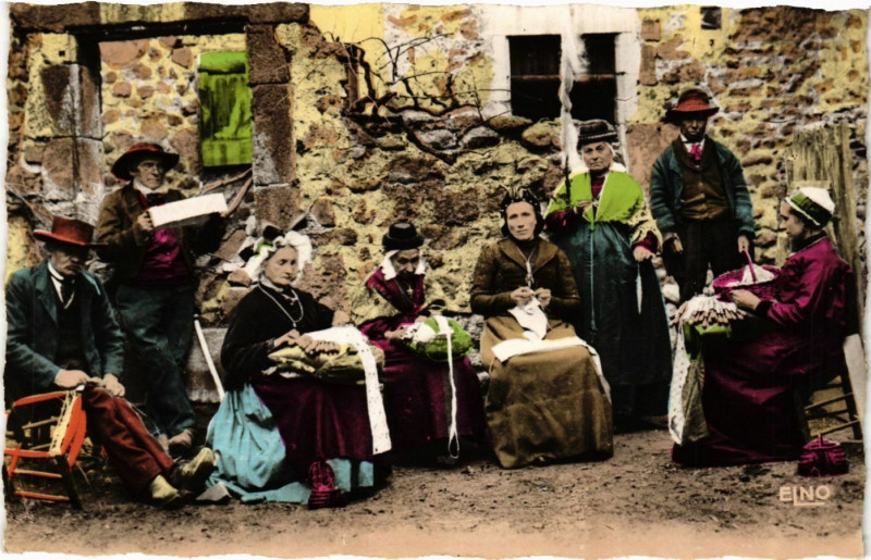 Carte postale ancienne Les Scenes Villageoises - Folklore