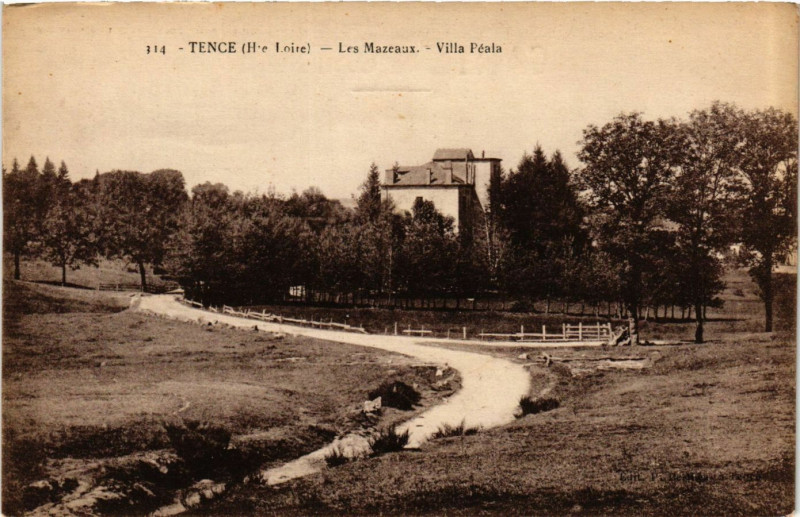 Carte postale ancienne Tence - Les Mazeaux - Villa Péala à Tence