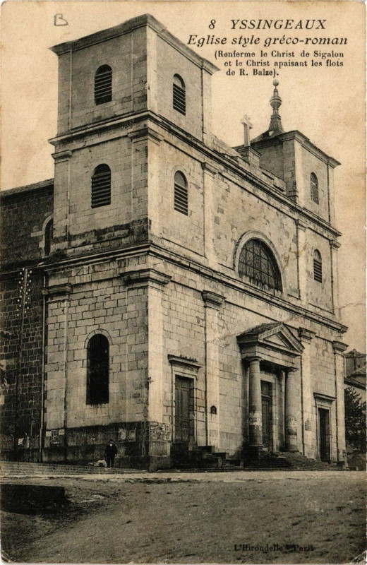Carte postale ancienne Yssingeaux - Eglise style greco-roman à Yssingeaux