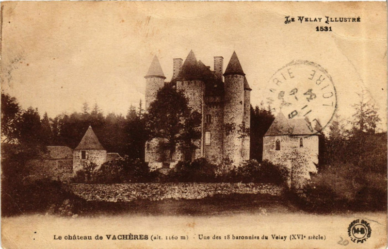 Carte postale ancienne Le Chateau de Vacheres