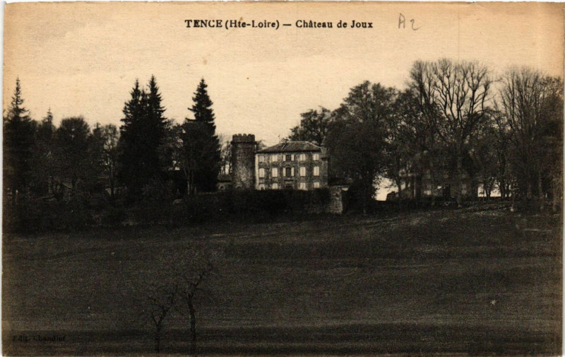 Carte postale ancienne Tence - Chateau de Joux à Tence