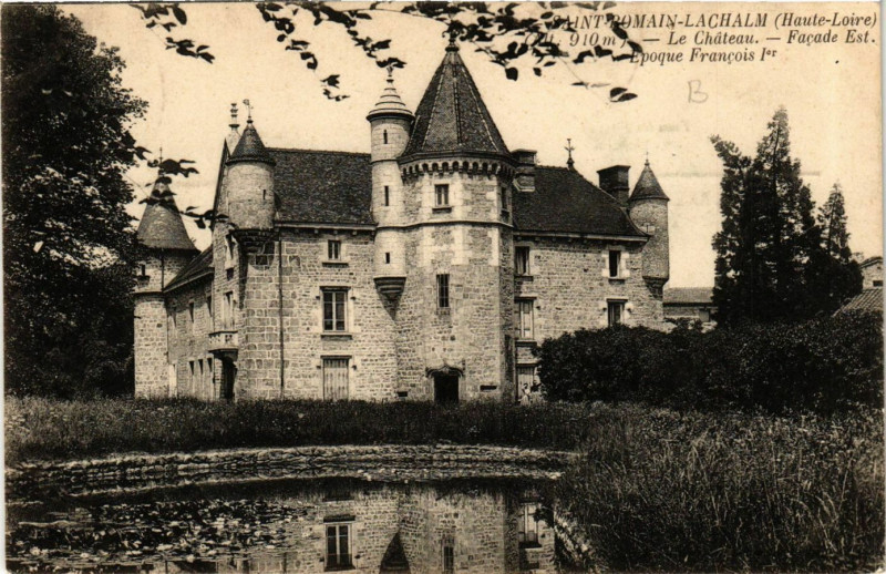 Carte postale ancienne Saint-Romain-Lacharm Alt 910 m - Le Chateau-Facade.